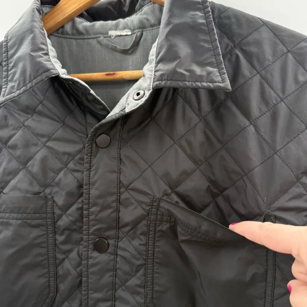 The North Face Men’s Fort Point Reversible Shirt Jacket Quilted Hiking Shacket L
